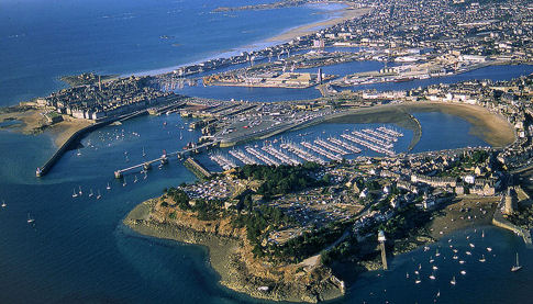 Aerial view of St. Malo